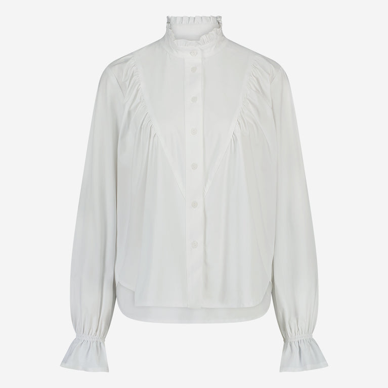 Roberta Blouse Technical Jersey | White