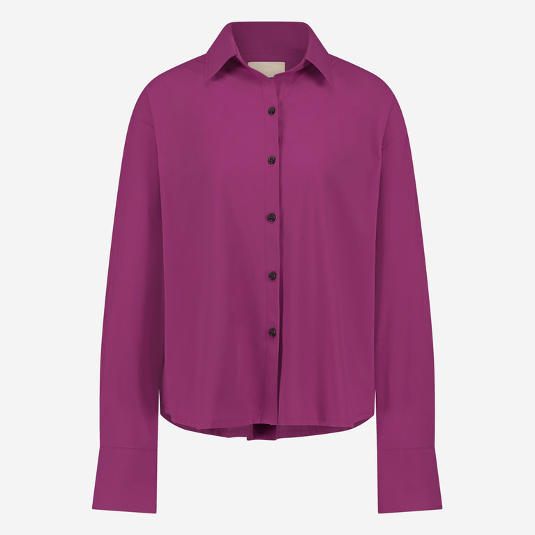 Sally Blouse Technical Jersey | Fuxia