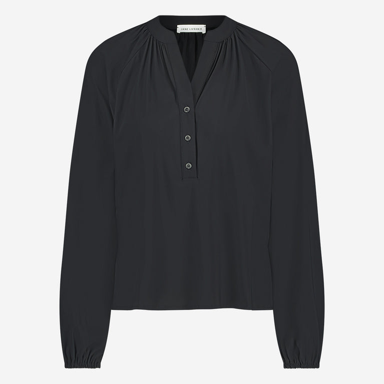 Franc Blouse Technical Jersey | Black