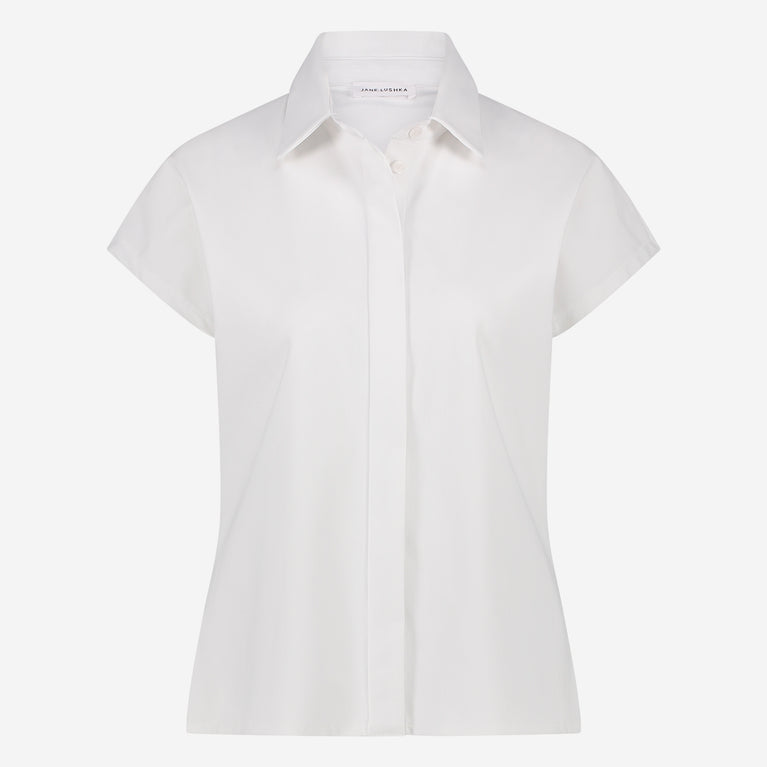 Wilma blouse technical jersey | White