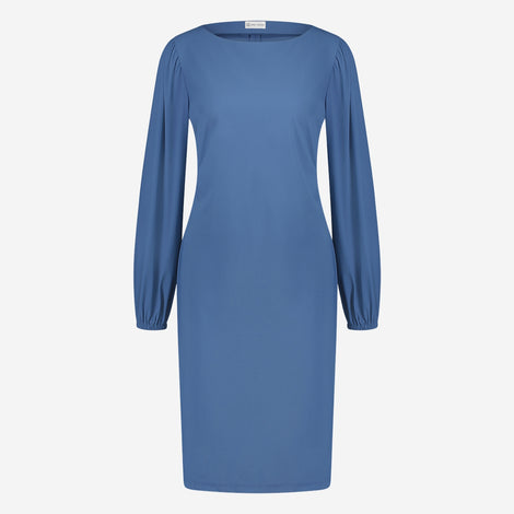 Silke Dress Technical Jersey | Mid Blue