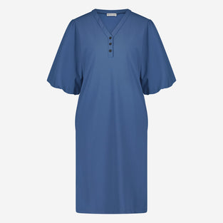 Ava Dress Technical Jersey | Mid Blue