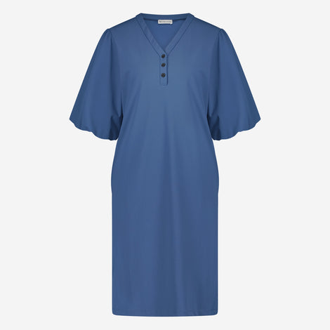 Ava Dress Technical Jersey | Mid Blue