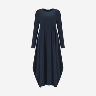 Isabel dress LS technical jersey | Blue