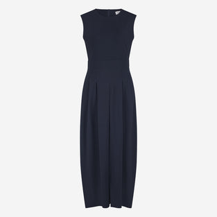 Jackie structure technical jersey dress | Blue