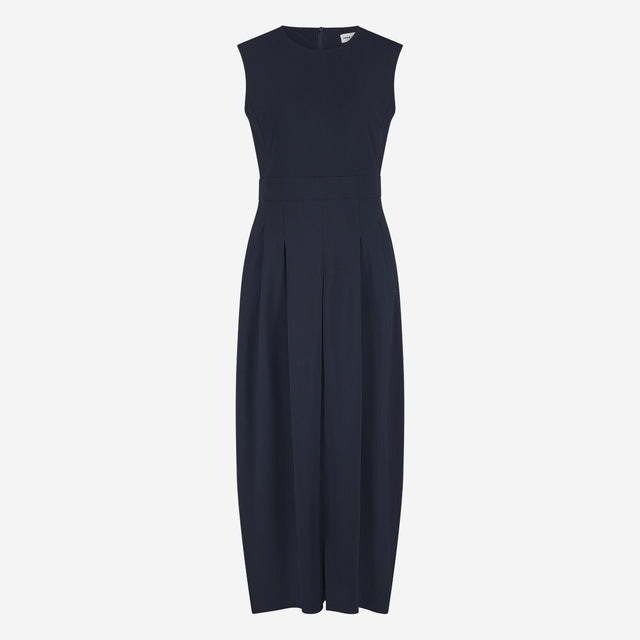 Jackie structure technical jersey dress | Blue