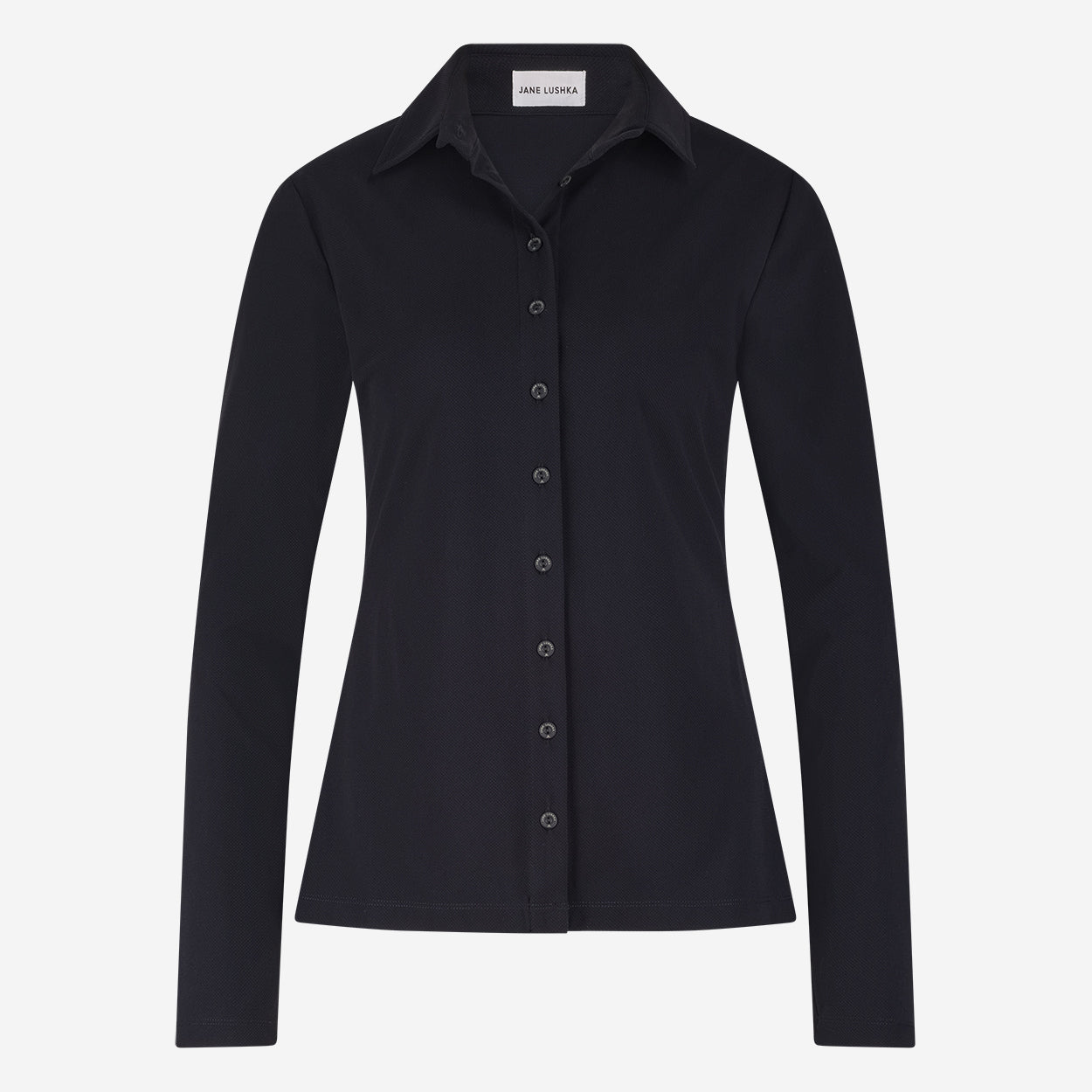 Kikkie blouse brush tech jersey | Black