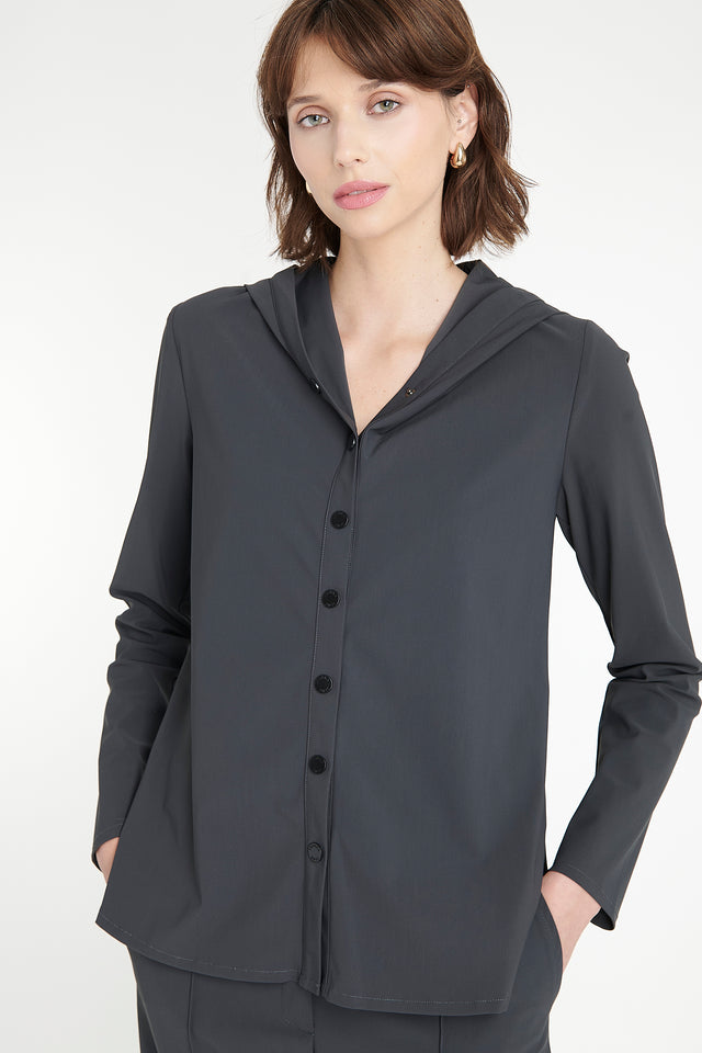 Veronica blouse technical jersey | Grey