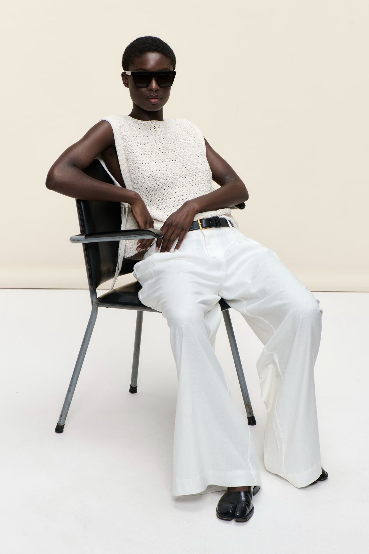 Open cotton Vest 2017 | Ecru