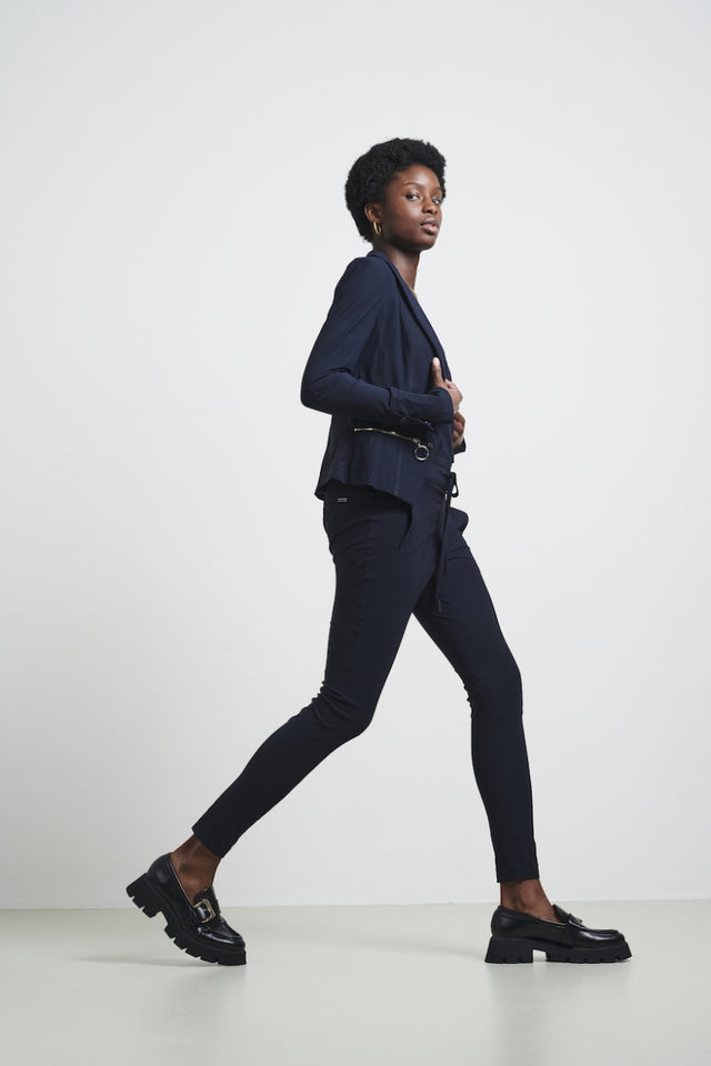Pantaloni Anna - Maglia tecnica skinny fit | Blu