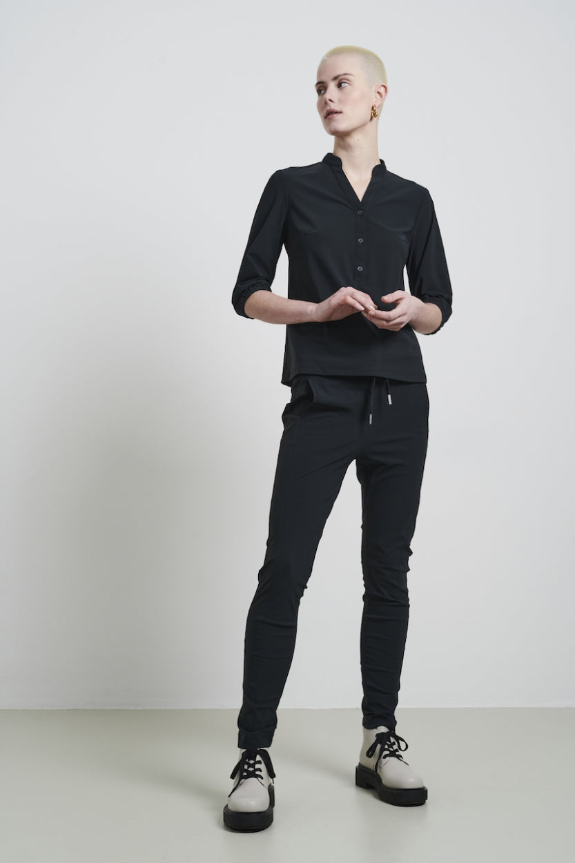 Pantaloni Anna - Maglia tecnica skinny fit | Grigio Notte