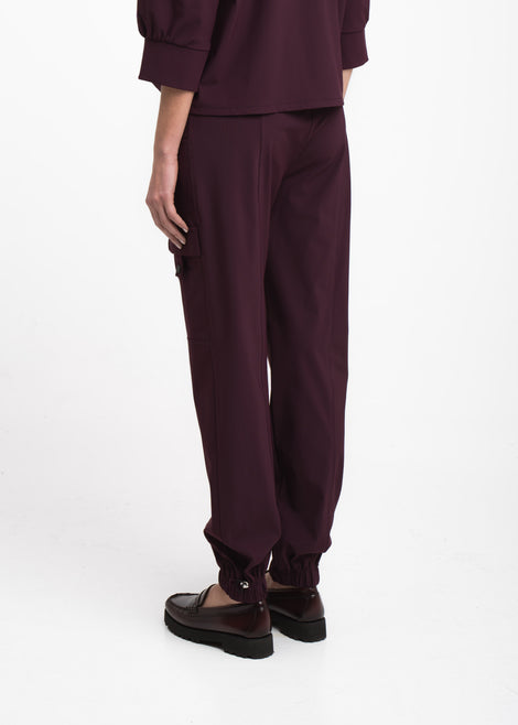 Jannes pants technical jersey | Cherry