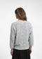 V-neck melange pullover 26553 | Grey