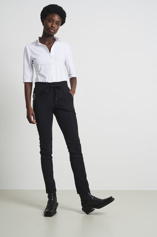 Kikkie Blouse Technical Jersey | White