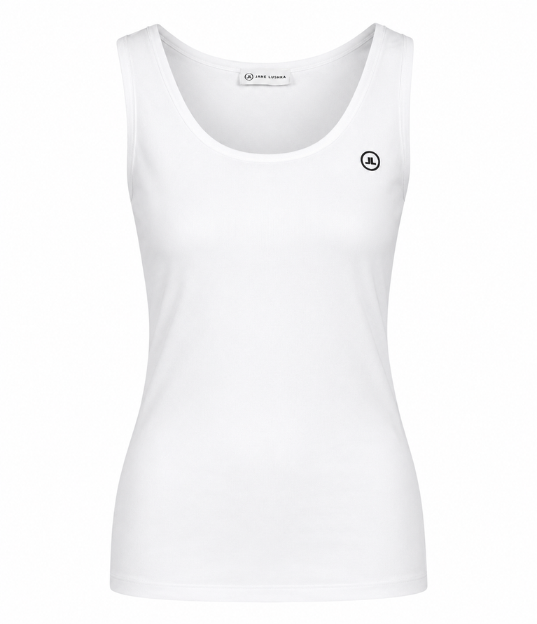 Top strappato facile da indossare Cotone organico | Bianco