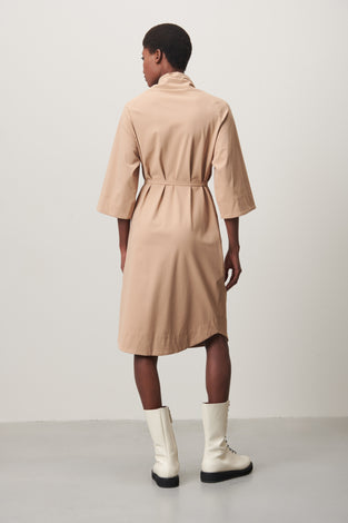 Silva Dress Technical Jersey | Beige