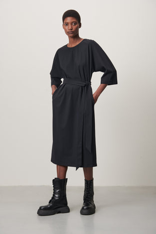 Jill Dress Technical Jersey | Black