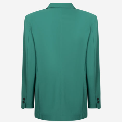 Lennard Oversize Blazer Technical Jersey | Green