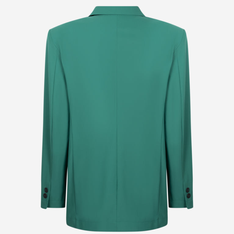 Lennard Oversize Blazer Technical Jersey | Green