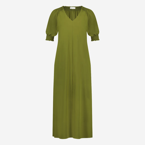 Lorna Dress Technical Jersey | Oliva green