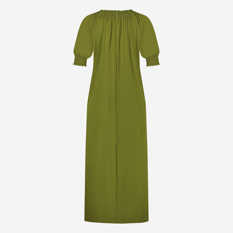 Lorna Dress Technical Jersey | Oliva green