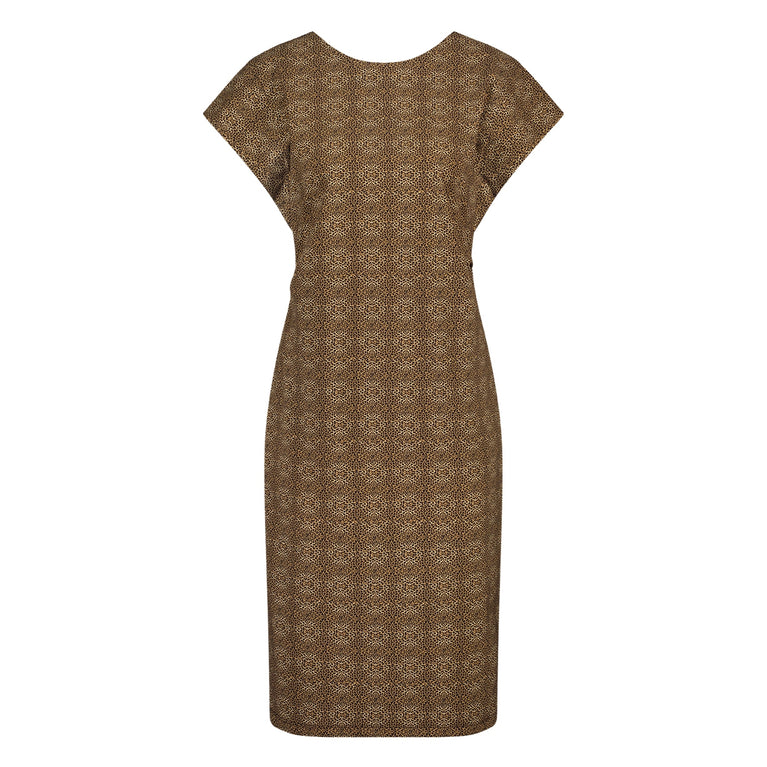 Domina Dress Technical Jersey | Brown